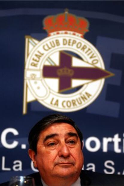 Deportivo&#039;s president, Augusto C&eacute;sar Lendoiro. 
