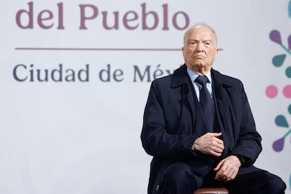 Alejandro Gertz Manero, en el Palacio Nacional de la Ciudad de México, este martes.