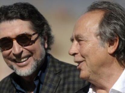 Sabina y Serrat, durante su anterior gira por América.