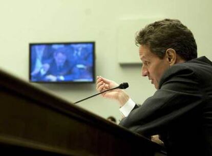 Timothy Geithner, secretario del Tesoro, en su comparecencia ante la Cámara de Representantes.