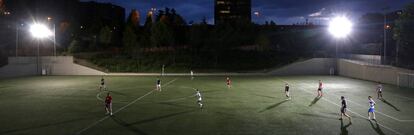 Una instalación deportiva del Ayuntamiento de Madrid en el barrio de Fuente del Berro.