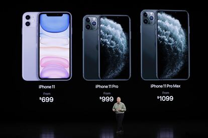 Presentación de los nuevos modelos de iPhone.