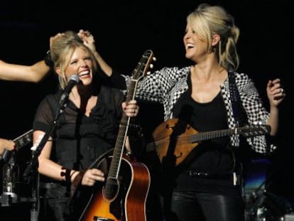 El tr&iacute;o texano de m&uacute;sica country Dixie Chicks en octubre de 2007.