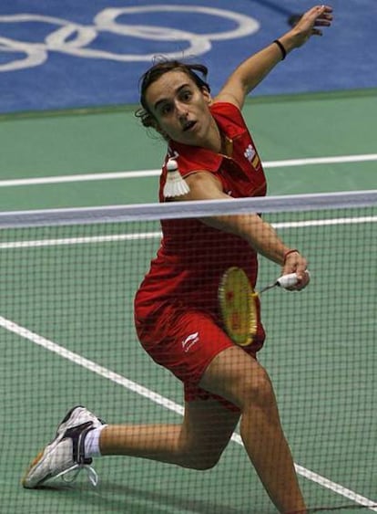 Yoana Martínez, en su partido contra Erin Carroll.