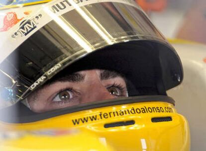 Fernando Alonso, durante la sesión de clasificación.