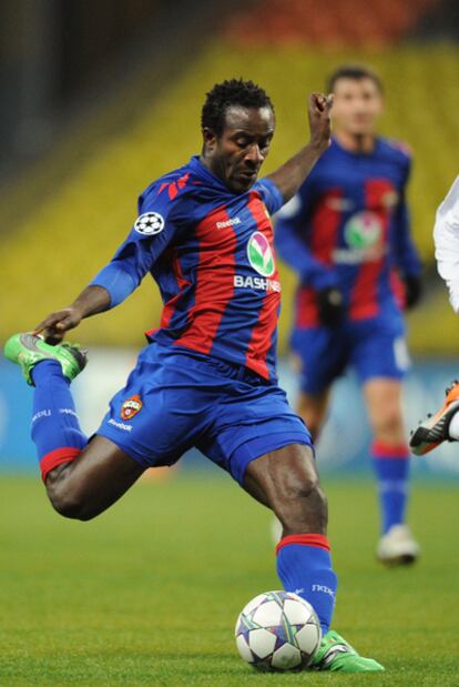 El marfileño Doumbia, del CSKA Moscú, 'pichichi' de la Liga de los Campeones con cuatro tantos.