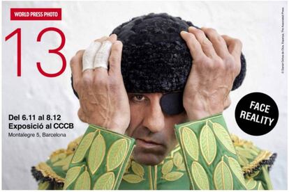 Cartel del World Press Photo censurado por el Ayuntamiento de Barcelona porque se retrataba a un torero, Juan José Padilla.