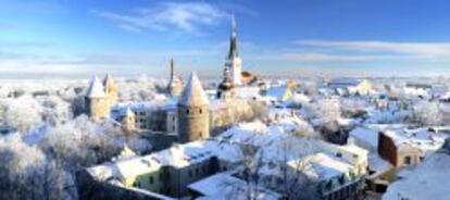 Panorámica de Tallin (Estonia).