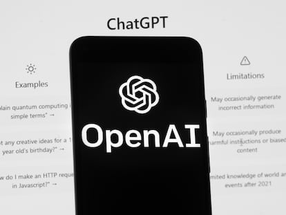 El logo de OpenAI, creador de ChatGPT.