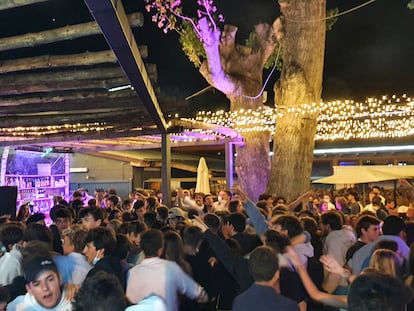 The party at the bar-restaurant Badiu, in the Catalan province of Girona.