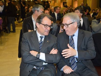 Artur Mas y Josep Poblet el 5 de marzo en Vila-seca