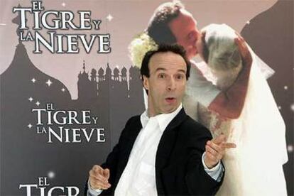 Roberto Benigni, ayer en Madrid.