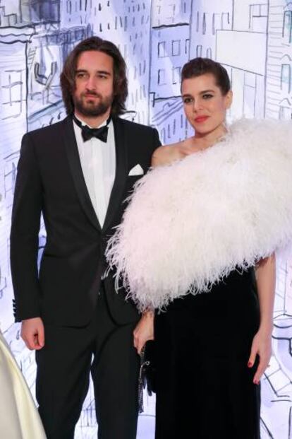 Carlota Casiraghi y Dimitri Rassam en el baile de la rosa de Mónaco en 2018.