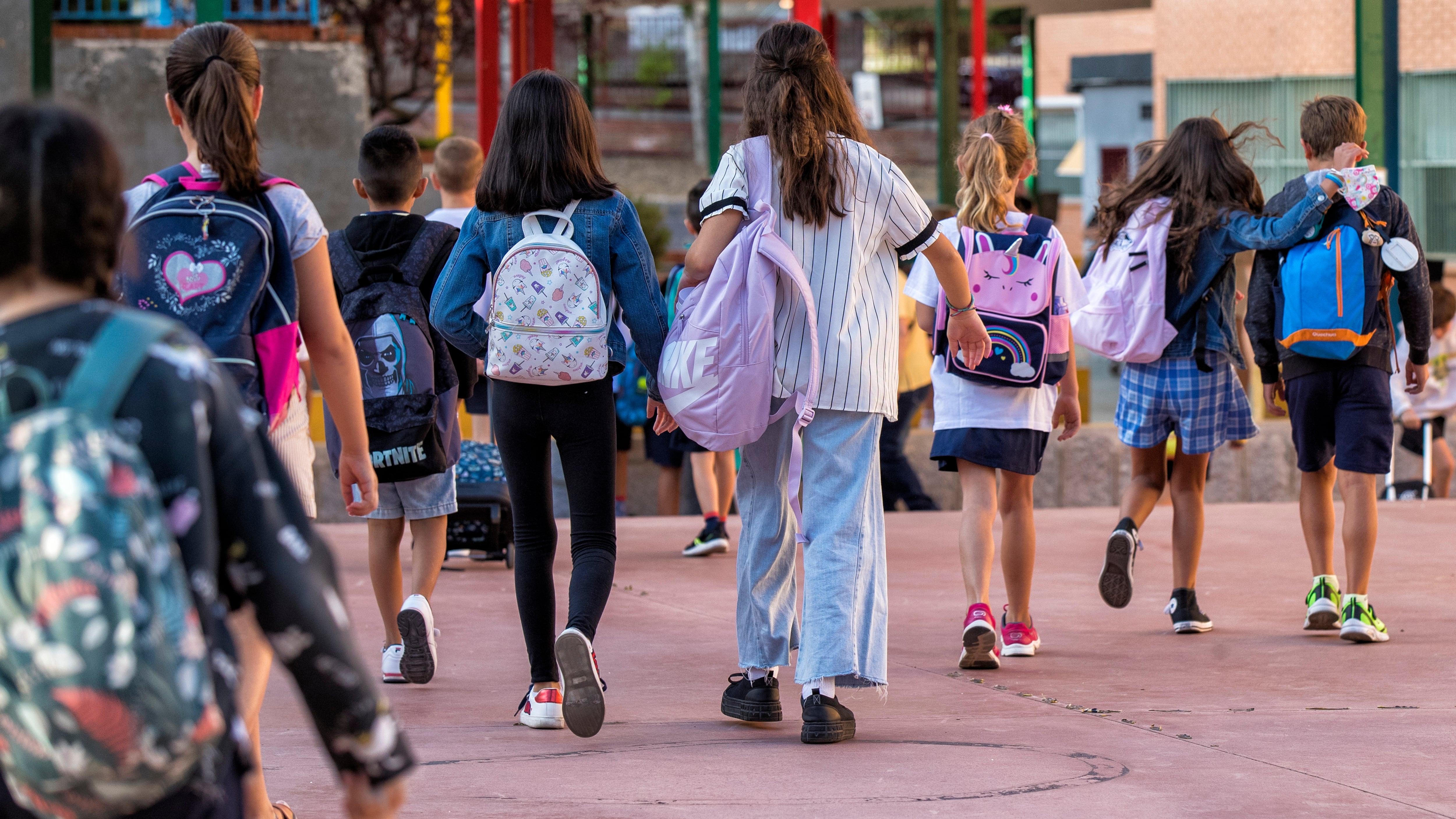 DVD 1123 (06/09/22) Inicio del curso escolar 2022-23 en el CEIP Hernán Cortés de Madrid © Claudio Alvarez