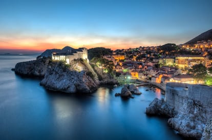 Vista panorámica de Dubrovnik, en Croacia.