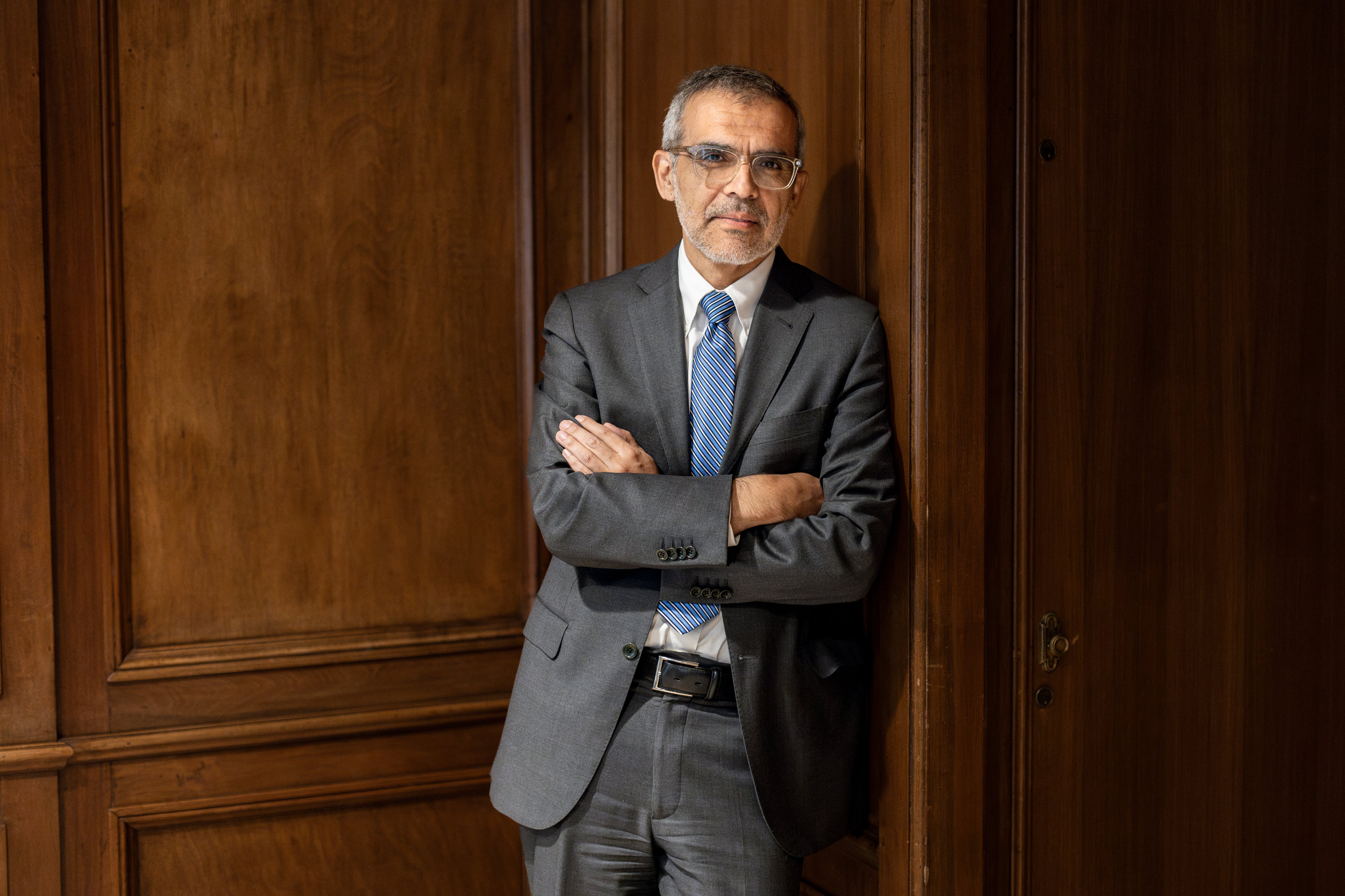 Luis Cordero en las oficinas del Ministerio de Seguridad en Santiago, Chile, el 2 de abril de 2025.