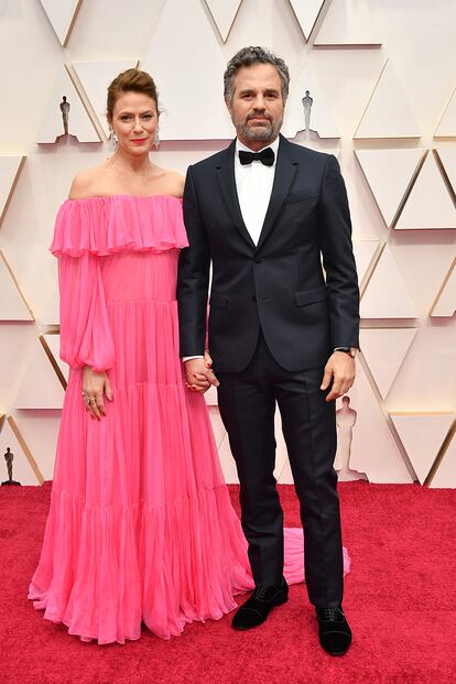 Mark Ruffalo y su mujer, Sunrise Coigney. Él se encargó de entregar el premio al mejor documental.