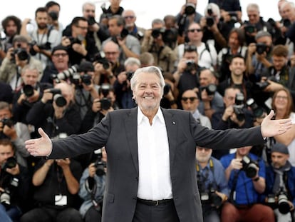 Alain Delon, este sábado en Cannes.