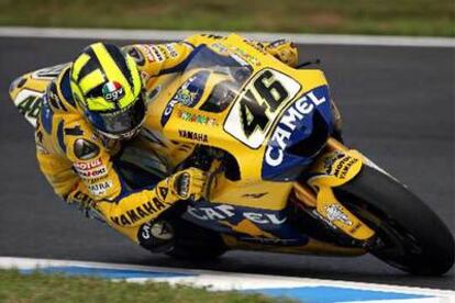 El piloto italiano, durante los entrenamientos del Gran Premio de Japón.