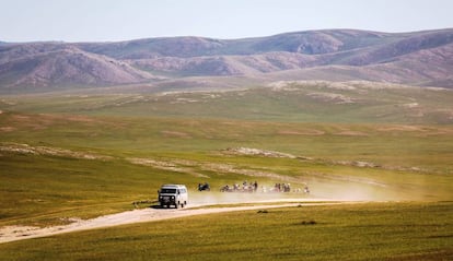 Ruta de la agencia 30mps en Mongolia.