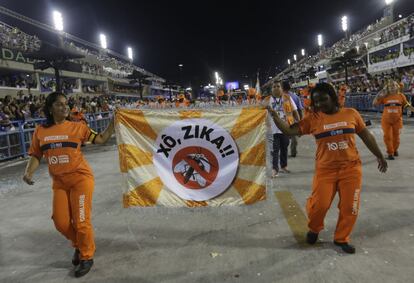 Campa&ntilde;a sobre el virus del zika en el Carnaval de R&iacute;o de Janeiro, sede de los Juegos Ol&iacute;mpicos 2016 