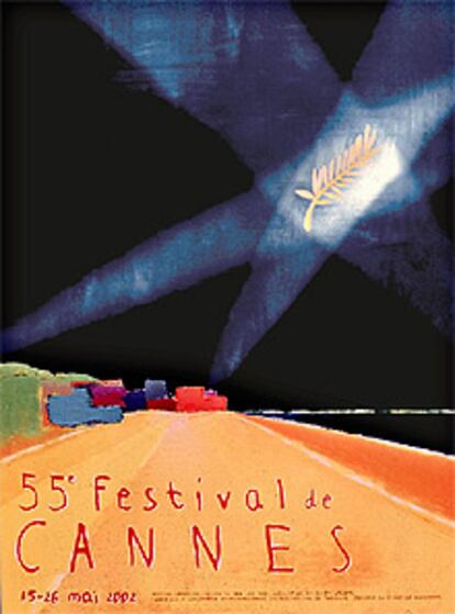 Cartel de la 55 edición del Festival Internacional de Cannes.
