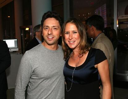 Sergey Brin y su mujer, Anne Wojcicki.