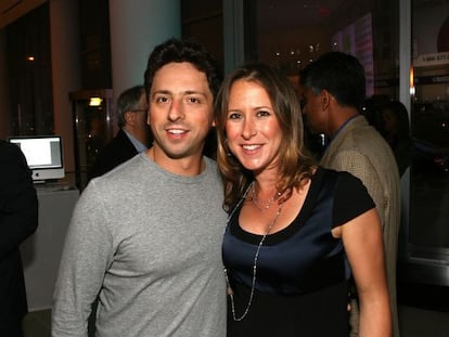 Sergey Brin y su mujer, Anne Wojcicki.