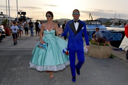 Lapo Elkann, el millonario heredero de Fiat, y su pareja, la modelo de origen iraní Shermine Shahrivar.