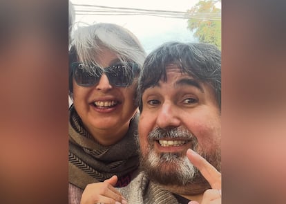 Jeanette Jara y Darío Quiroga, en una imagen de sus redes sociales.