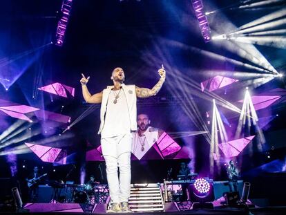 Actuación de Maluma el jueves 6 de octubre en el Barclaycard Center de Madrid.