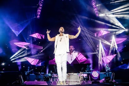 Actuación de Maluma el jueves 6 de octubre en el Barclaycard Center de Madrid.