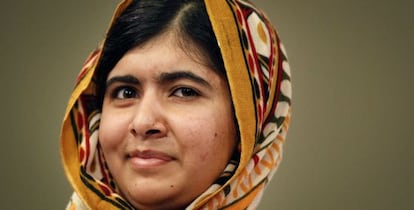 Malala Yousafzai, tras recoger el Premio de la Paz de los Niños.