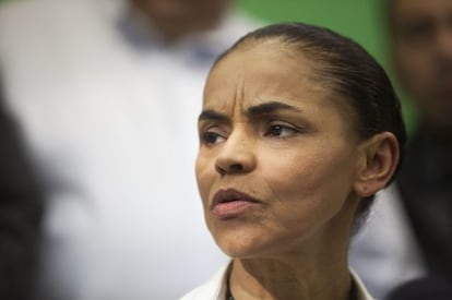 Marina Silva, na sexta-feira em S&atilde;o Paulo.