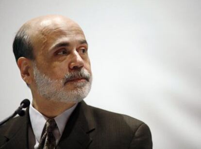 Ben Bernanke, durante su intervención de ayer en la Asociación de Economistas, en Atlanta (EE UU).