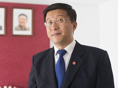 Former North Korean ambassador to Spain, Kim Hyok Chol, in a file photo from 2015.