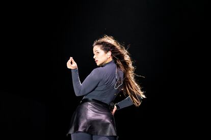 Rosalía, durante su actuación en el festival Primavera Sound Barcelona, el 3 de junio.