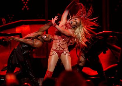 Britney Spears, durante su actuación.