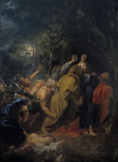 'El prendimiento de Cristo', obra que forma parte de la exposición El joven Van Dyck, a partir del 20 de noviembre en el Museo del Prado.