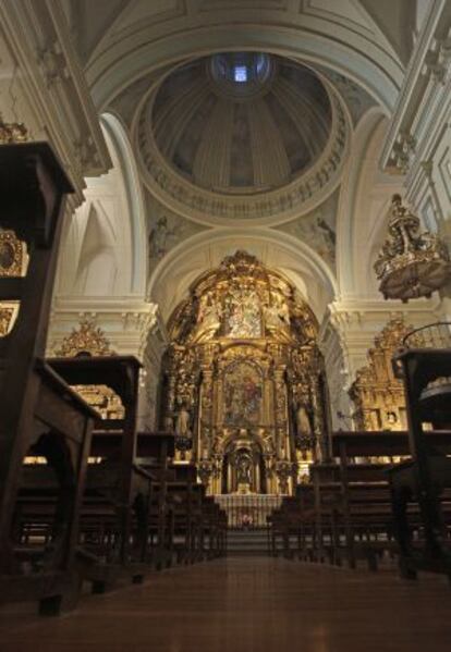 Iglesia del convento de las Trinitarias, bajo cuyo suelo pueden estar los restos de Cervantes.