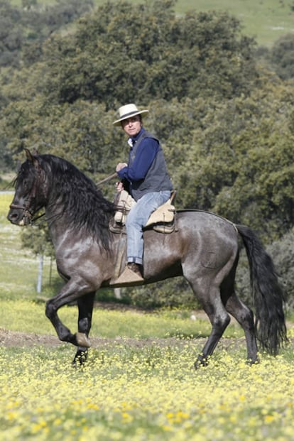 El diestro José Ortega Cano, el pasado abril en su finca sevillana de 'La Yerbabuena'.