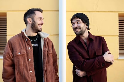 Arnau Blanch y Eric Griso, antes de su concierto en Valencia el sábado 19 de noviembre de 2022.