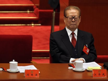Former Chinese President Jiang Zemin at a Chinese Communist Party congress in 2012.