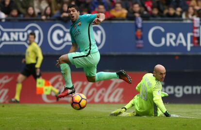 Suárez lamenta una ocasió perduda.