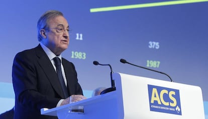 Florentino Pérez, presidente de ACS.