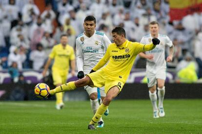 Pablo Fornals del Villarreal durante el partido.