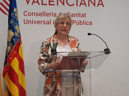Ana Barceló, en una comparecencia ante los medios.