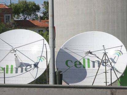 Antenas de la empresa Cellnex en Torre Espa&ntilde;a.
