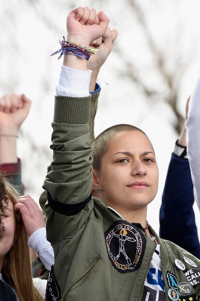 González durante la ‘March for Our Lives’.