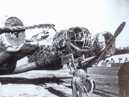 Bombardero Katiuska durante la Guerra Civil española.